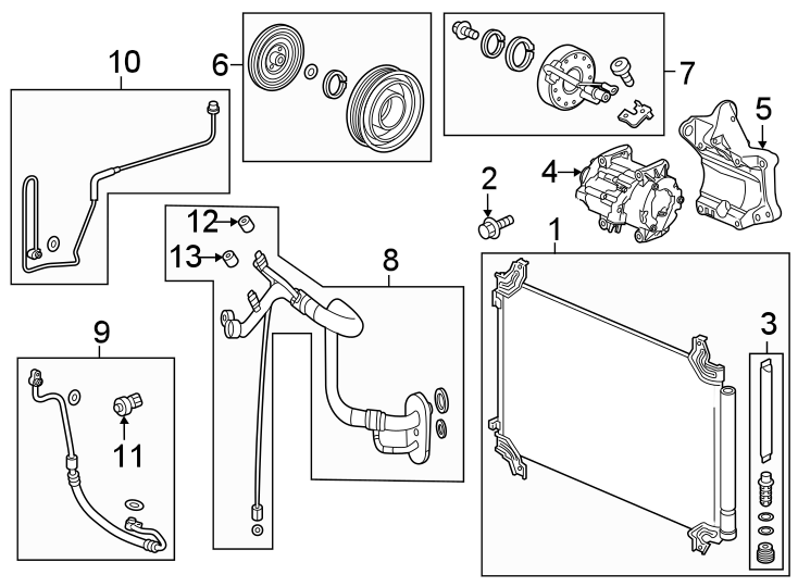 12AIR CONDITIONER & HEATER. COMPRESSOR & LINES. CONDENSER.https://images.simplepart.com/images/parts/motor/fullsize/4457070.png