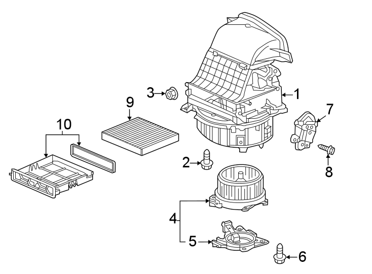 AIR CONDITIONER & HEATER. BLOWER MOTOR & FAN.