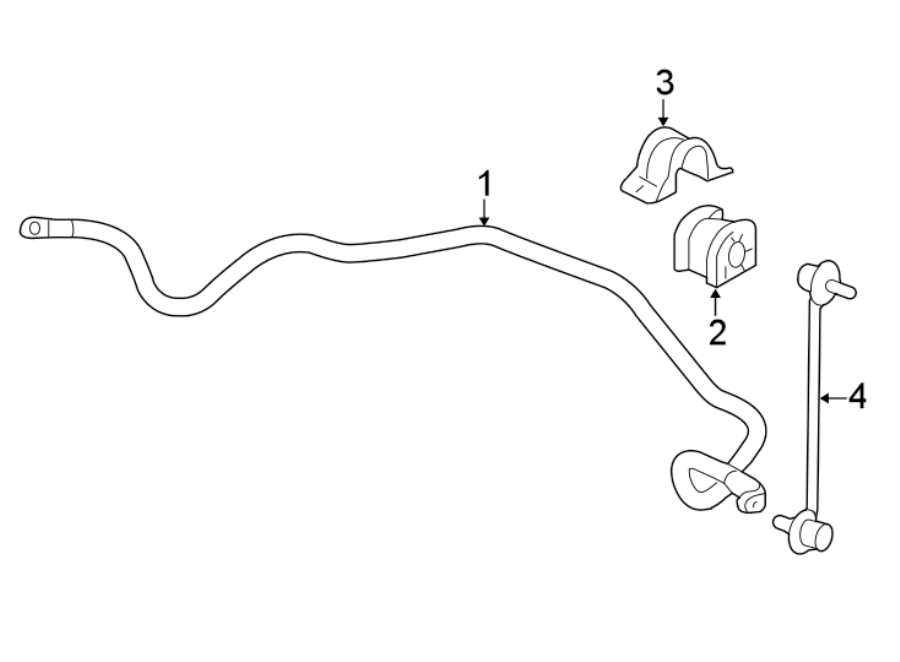 FRONT SUSPENSION. STABILIZER BAR & COMPONENTS.