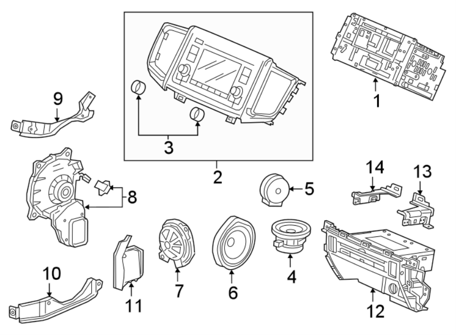 INSTRUMENT PANEL. SOUND SYSTEM.