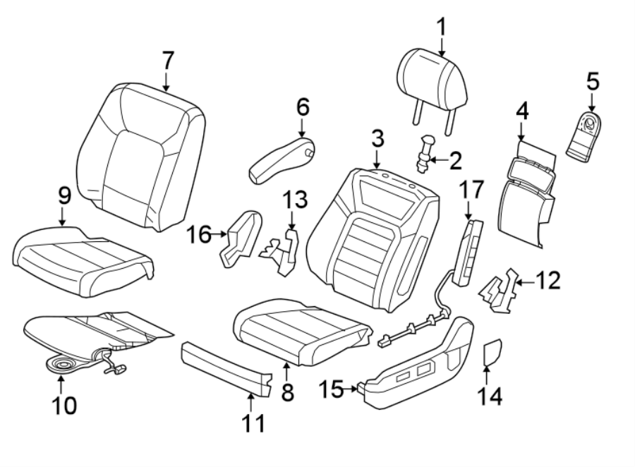 6SEATS & TRACKS. DRIVER SEAT COMPONENTS.https://images.simplepart.com/images/parts/motor/fullsize/4457367.png