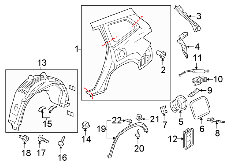 17EXTERIOR TRIM. QUARTER PANEL & COMPONENTS.https://images.simplepart.com/images/parts/motor/fullsize/4457515.png