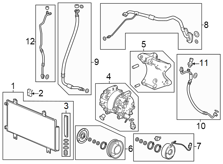 8Air conditioner & heater. Compressor & lines. Condenser.https://images.simplepart.com/images/parts/motor/fullsize/4458050.png