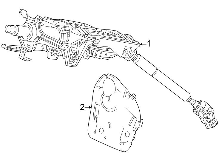 1Steering column assembly.https://images.simplepart.com/images/parts/motor/fullsize/4458210.png