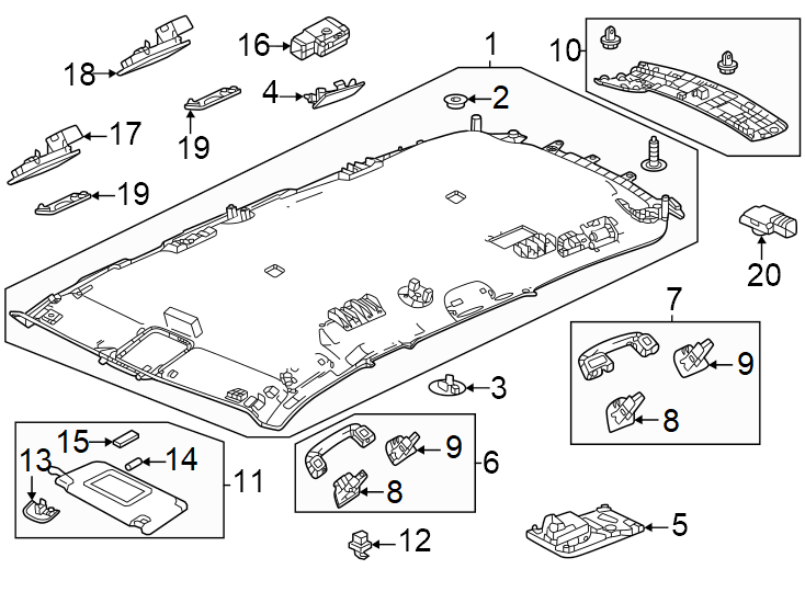 8Roof. Interior trim.https://images.simplepart.com/images/parts/motor/fullsize/4458386.png