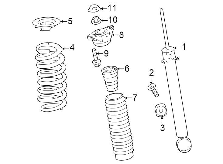 11Rear suspension. Shocks & components.https://images.simplepart.com/images/parts/motor/fullsize/4458464.png