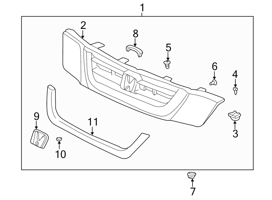 GRILLE & COMPONENTS.