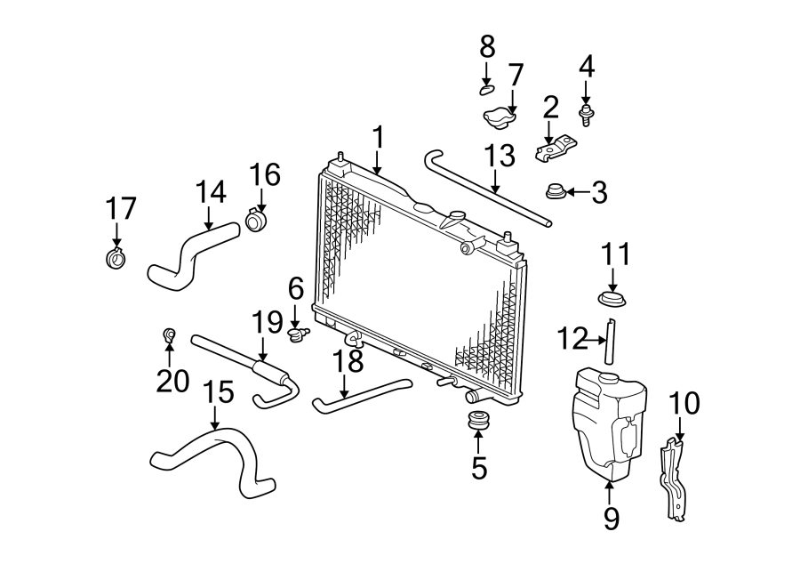 RADIATOR & COMPONENTS.