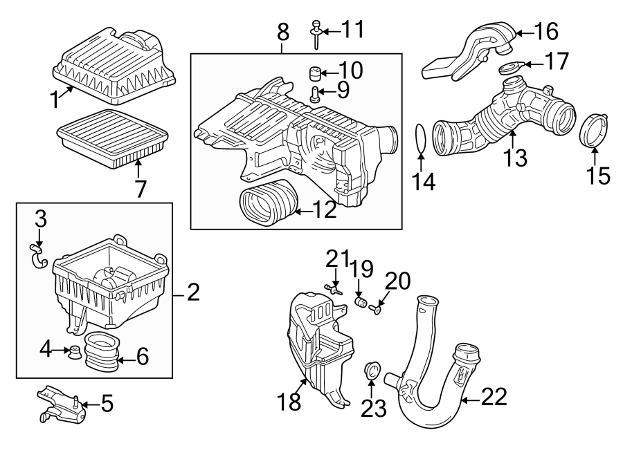 ENGINE / TRANSAXLE. AIR INTAKE.