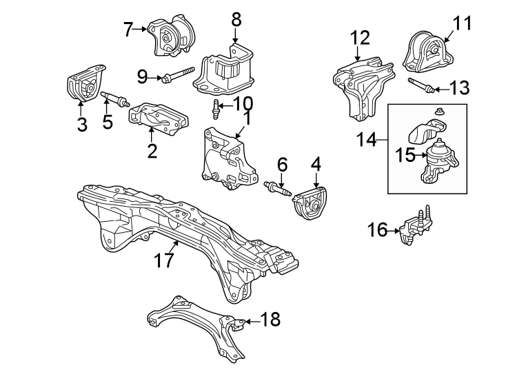 13ENGINE / TRANSAXLE. ENGINE & TRANS MOUNTING.https://images.simplepart.com/images/parts/motor/fullsize/4461126.png