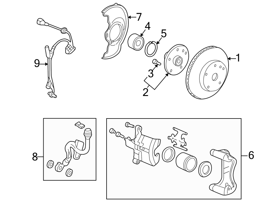 FRONT SUSPENSION. BRAKE COMPONENTS.