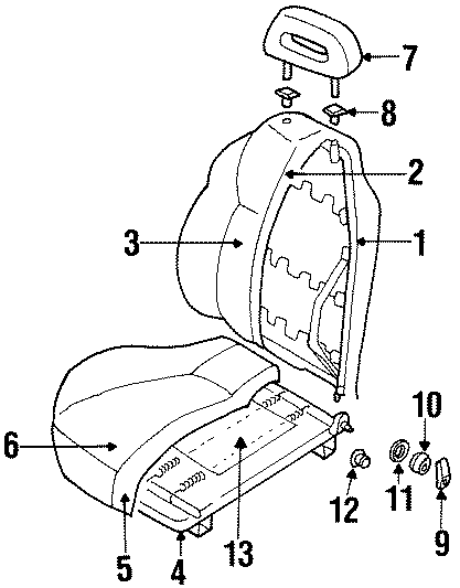 6SEATS & TRACKS. FRONT SEAT COMPONENTS.https://images.simplepart.com/images/parts/motor/fullsize/4462290.png