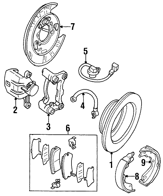 3REAR SUSPENSION. BRAKE COMPONENTS.https://images.simplepart.com/images/parts/motor/fullsize/4462420.png