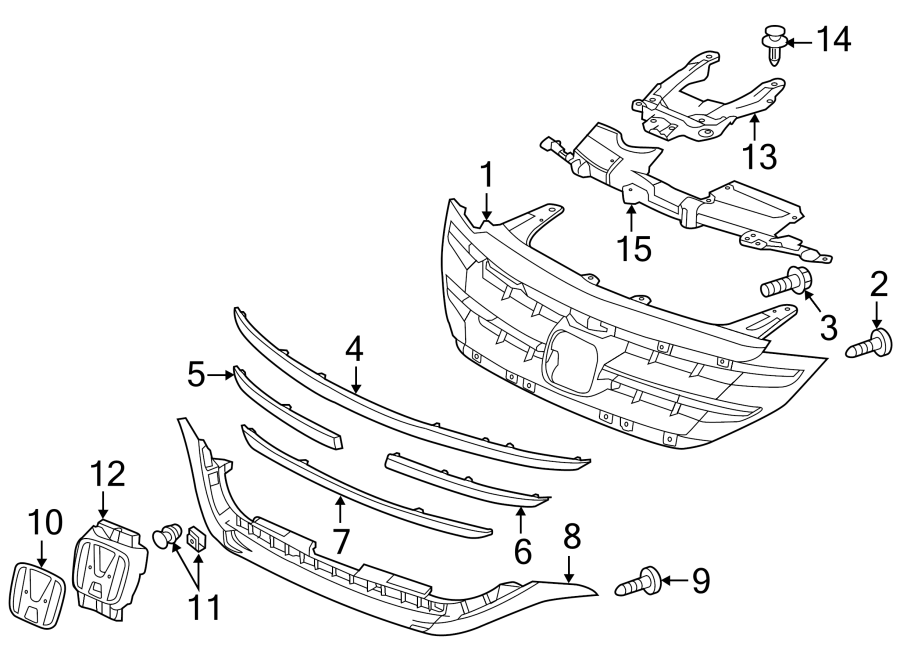 GRILLE & COMPONENTS.