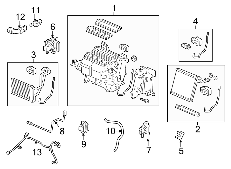 1AIR CONDITIONER & HEATER. EVAPORATOR & HEATER COMPONENTS.https://images.simplepart.com/images/parts/motor/fullsize/4463065.png