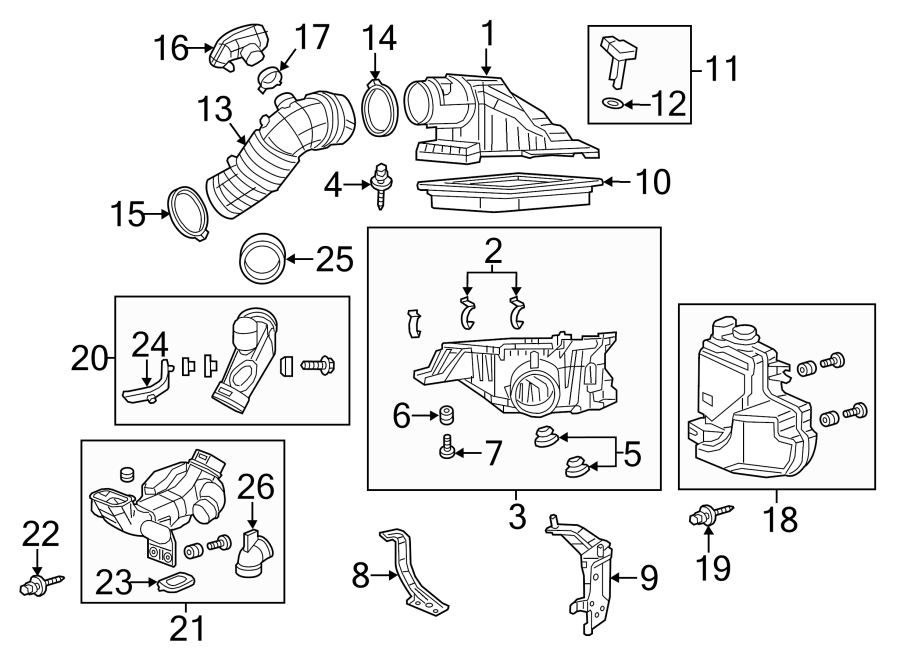 ENGINE / TRANSAXLE. AIR INTAKE.