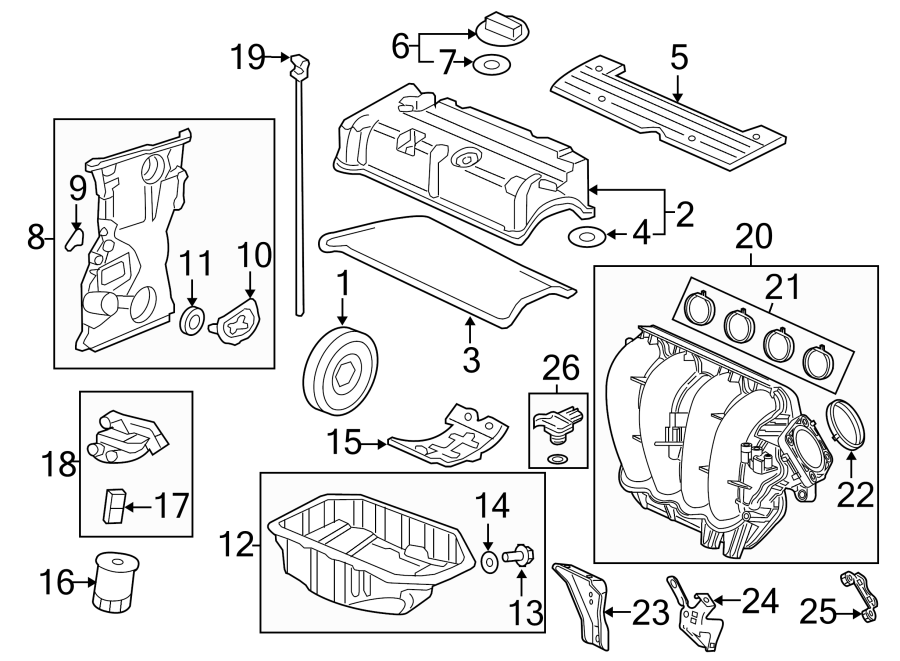 1ENGINE / TRANSAXLE. ENGINE PARTS.https://images.simplepart.com/images/parts/motor/fullsize/4463155.png