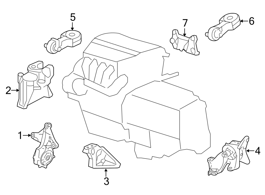 ENGINE / TRANSAXLE. ENGINE & TRANS MOUNTING.