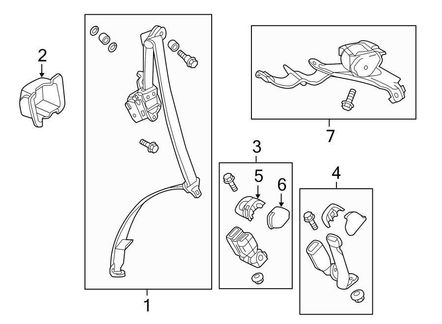 RESTRAINT SYSTEMS. REAR SEAT BELTS.