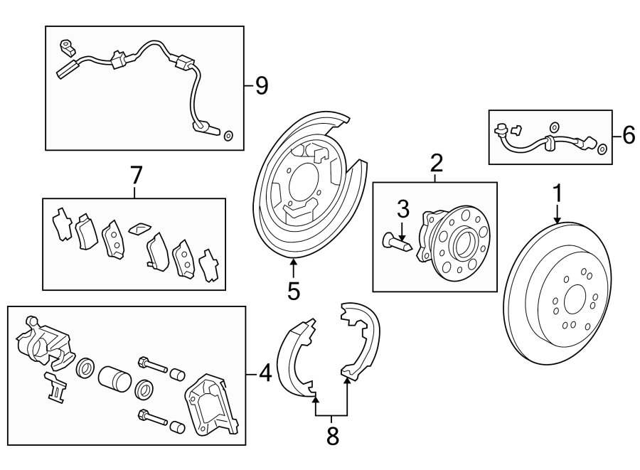 2REAR SUSPENSION. BRAKE COMPONENTS.https://images.simplepart.com/images/parts/motor/fullsize/4463495.png