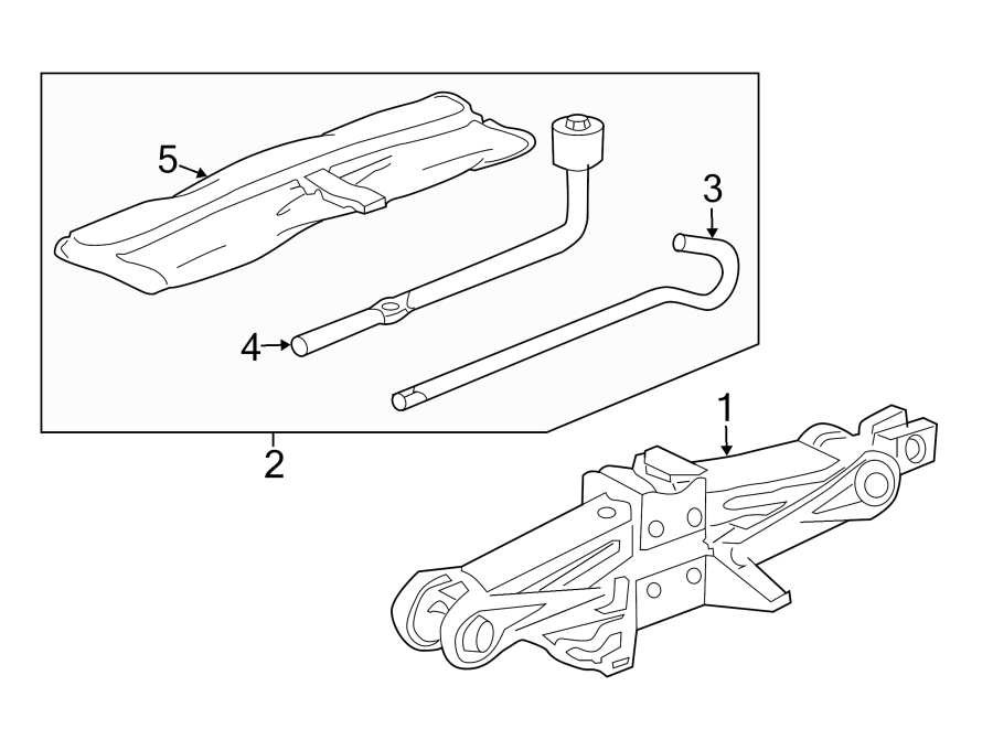 REAR BODY & FLOOR. JACK & COMPONENTS.