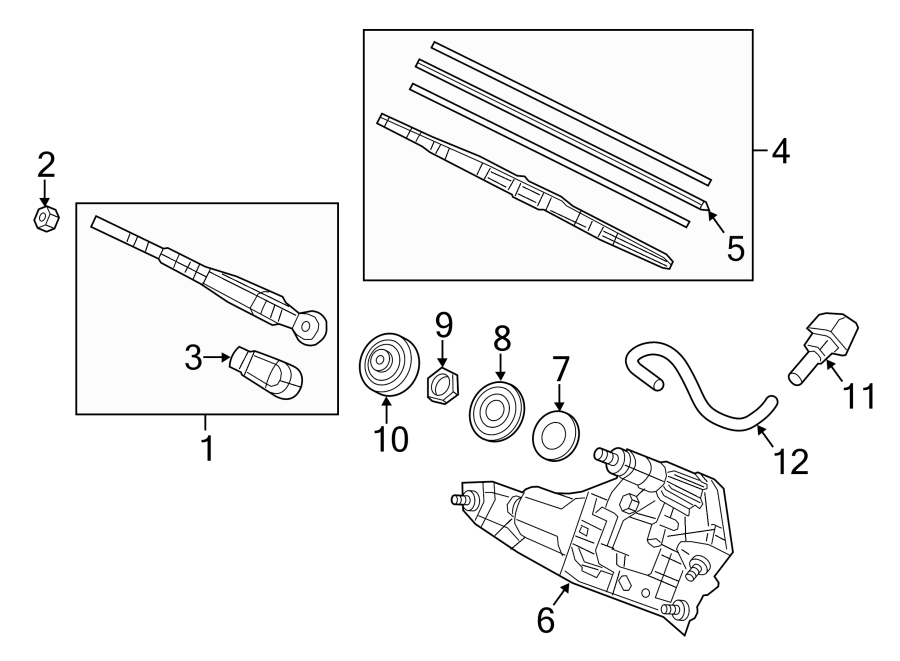 LIFT GATE. WIPER & WASHER COMPONENTS.