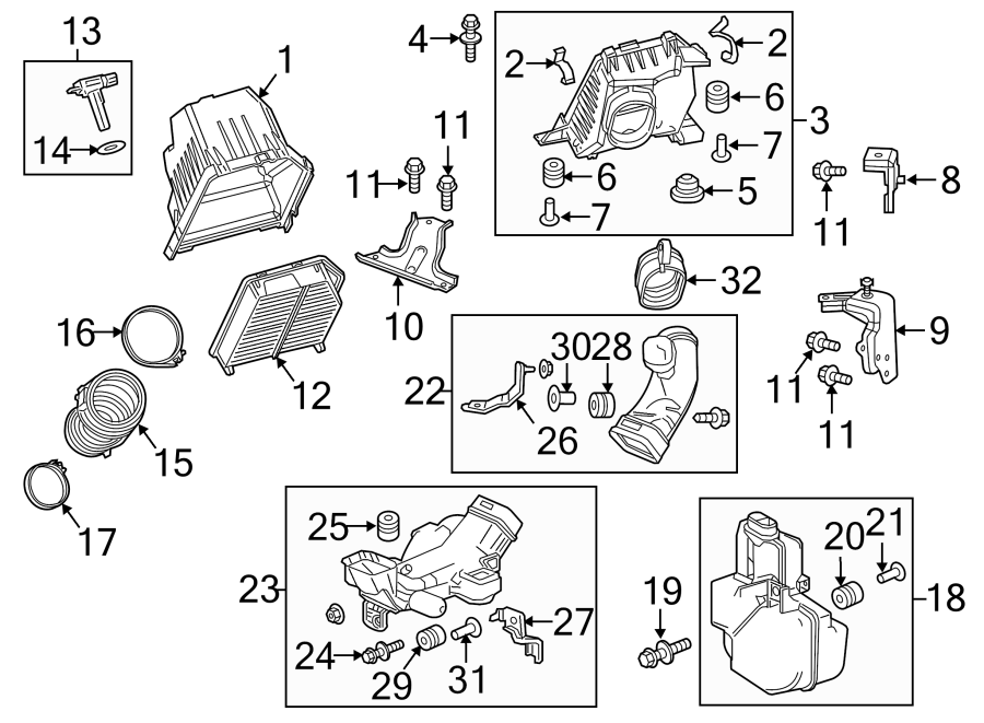 ENGINE / TRANSAXLE. AIR INTAKE.