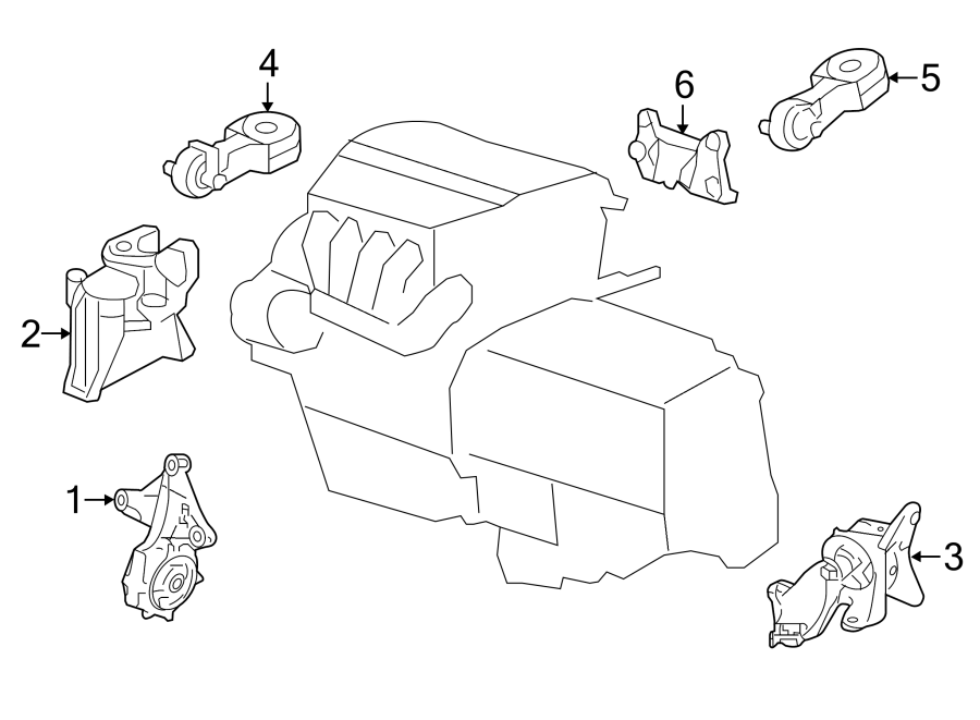 ENGINE / TRANSAXLE. ENGINE & TRANS MOUNTING.