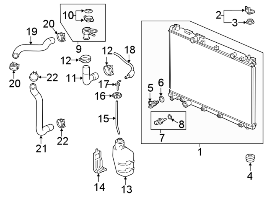 RADIATOR & COMPONENTS.