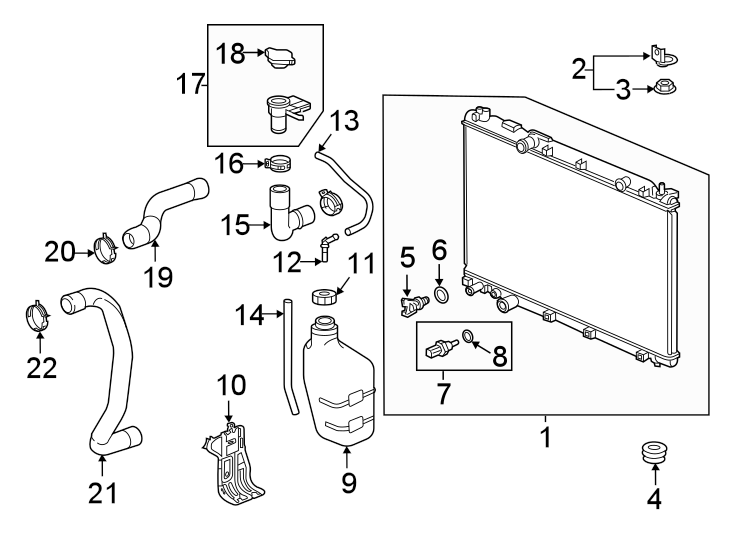 Radiator & components.