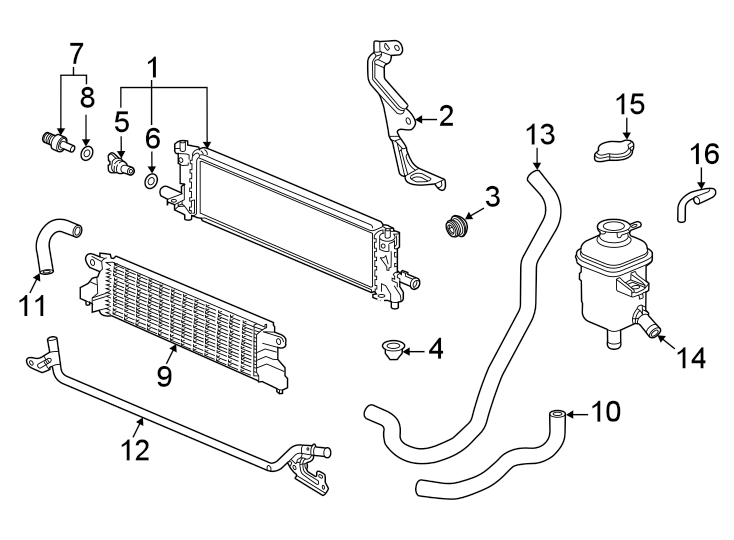 Radiator & components.