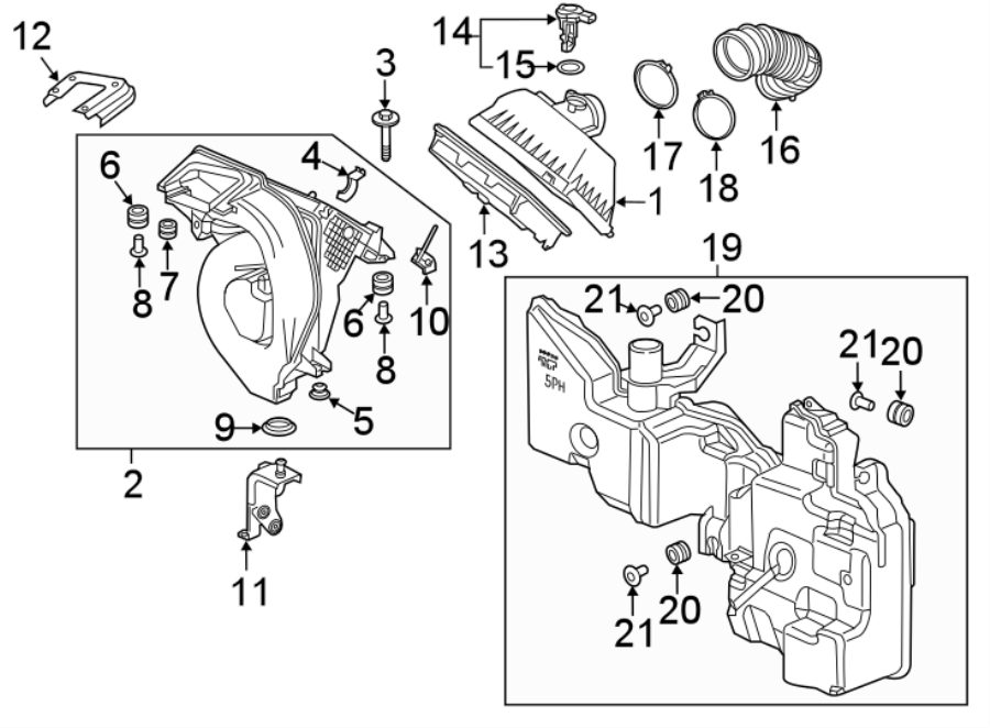 ENGINE / TRANSAXLE. AIR INTAKE.