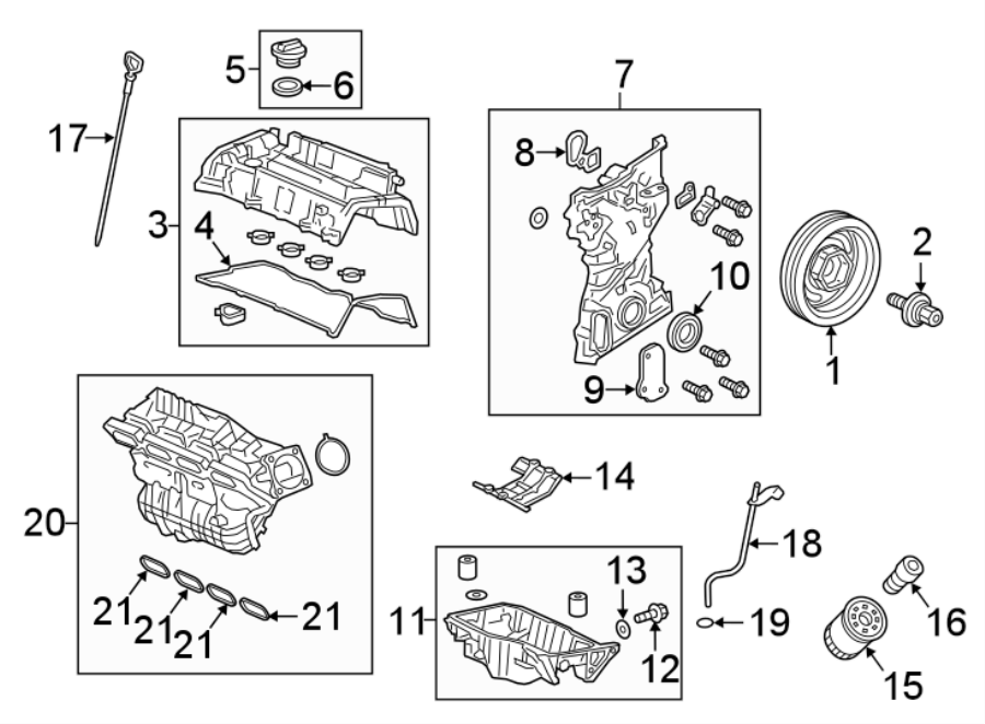 ENGINE / TRANSAXLE. ENGINE PARTS.