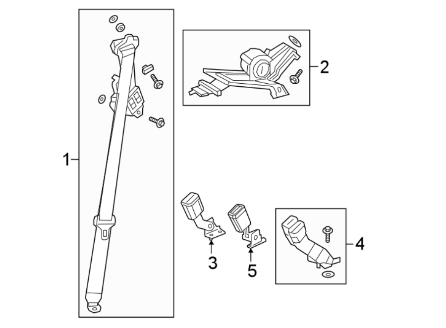 RESTRAINT SYSTEMS. REAR SEAT BELTS.