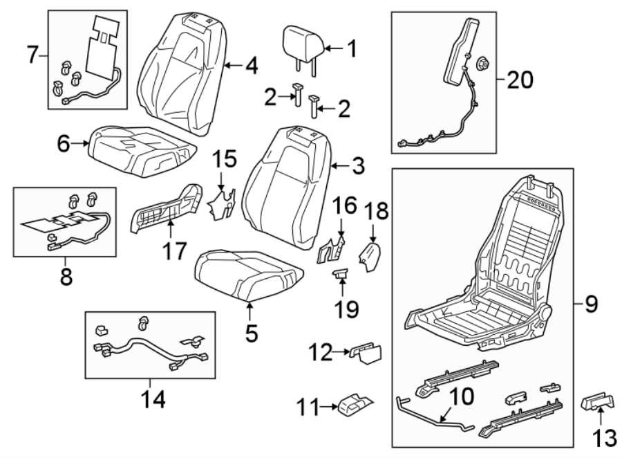 1SEATS & TRACKS. PASSENGER SEAT COMPONENTS.https://images.simplepart.com/images/parts/motor/fullsize/4464400.png