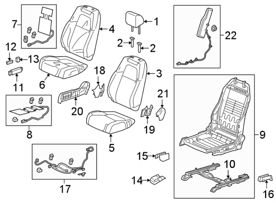 11SEATS & TRACKS. PASSENGER SEAT COMPONENTS.https://images.simplepart.com/images/parts/motor/fullsize/4464402.png