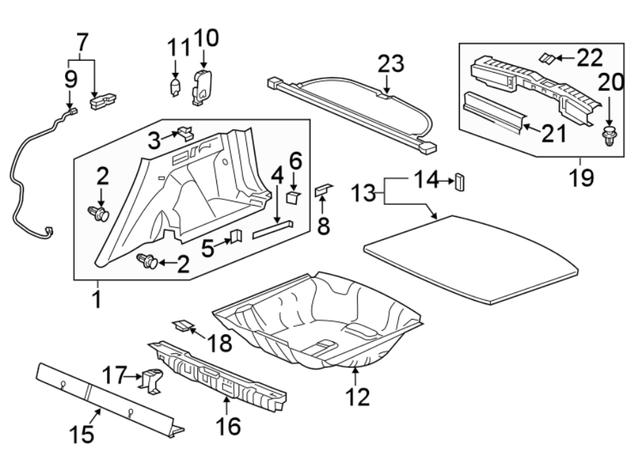 REAR BODY & FLOOR. INTERIOR TRIM.