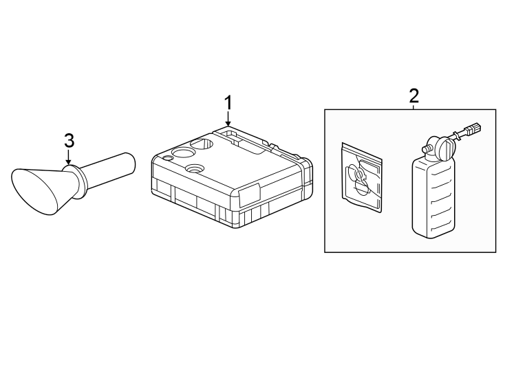 Rear body & floor. Jack & components.