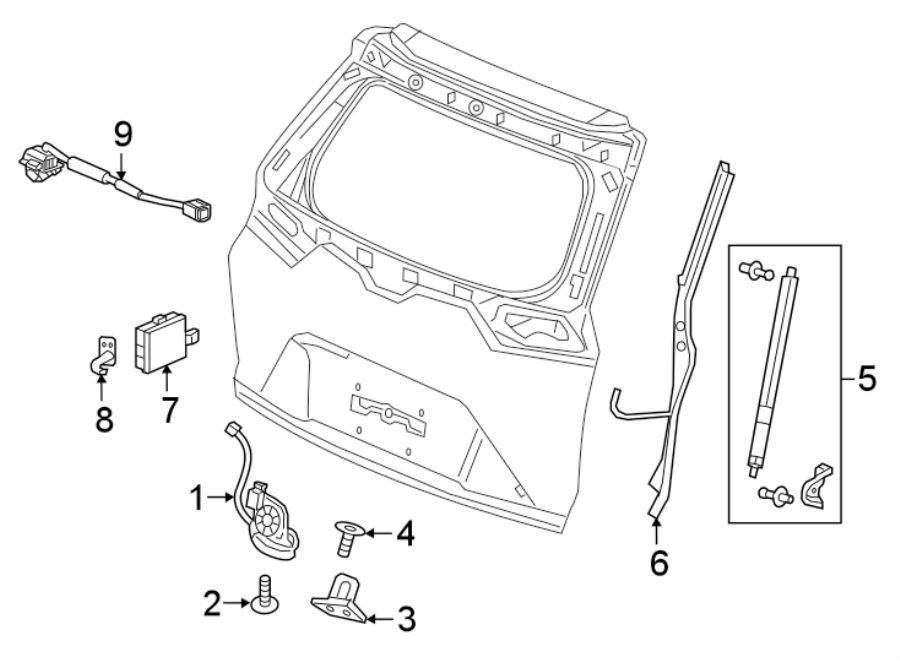 LIFT GATE. LOCK & HARDWARE.