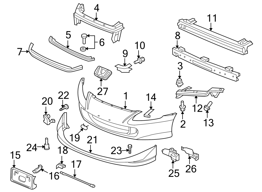 2FRONT BUMPER. BUMPER & COMPONENTS. EXTERIOR TRIM.https://images.simplepart.com/images/parts/motor/fullsize/4465012.png