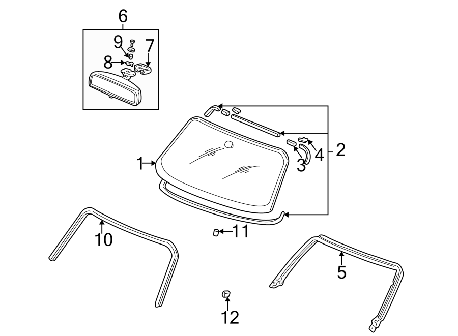 6WINDSHIELD. GLASS. REVEAL MOLDINGS.https://images.simplepart.com/images/parts/motor/fullsize/4465225.png