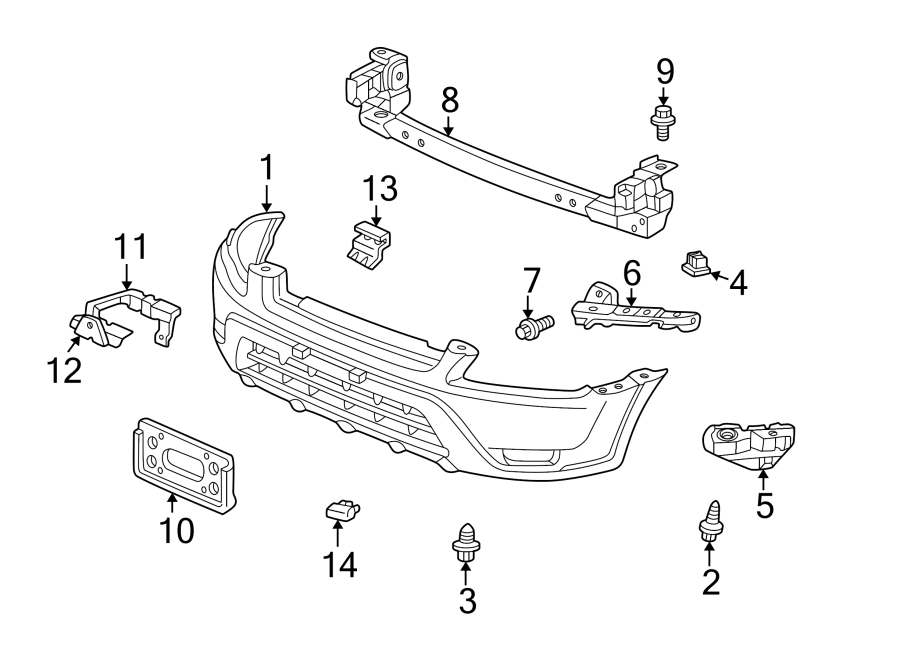 2FRONT BUMPER. BUMPER & COMPONENTS.https://images.simplepart.com/images/parts/motor/fullsize/4466010.png