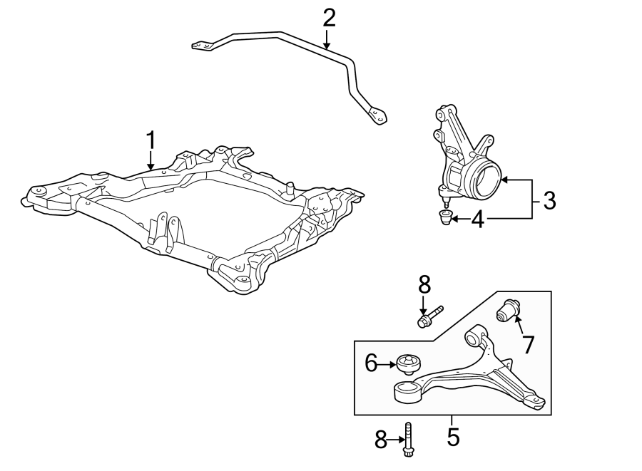 FRONT SUSPENSION. SUSPENSION COMPONENTS.