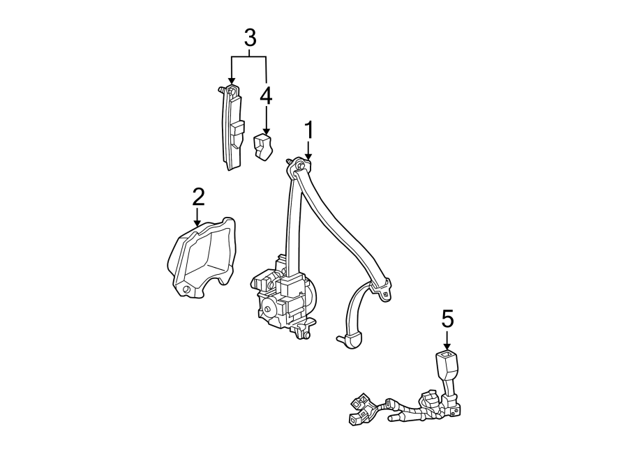 RESTRAINT SYSTEMS. FRONT SEAT BELTS.