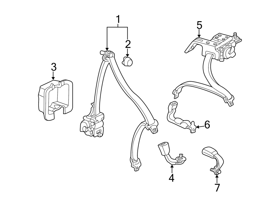 RESTRAINT SYSTEMS. REAR SEAT BELTS.