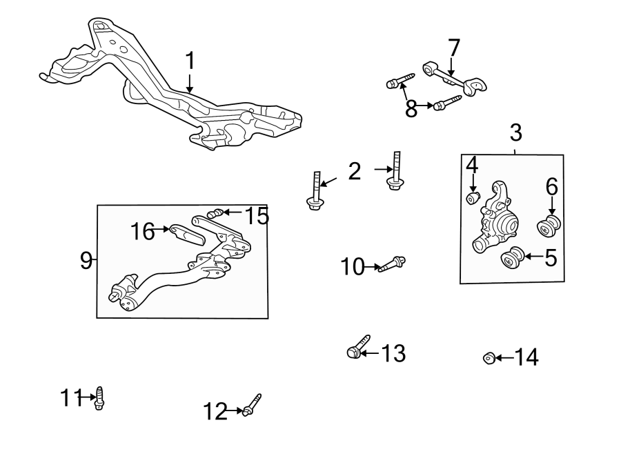 REAR SUSPENSION. SUSPENSION COMPONENTS.