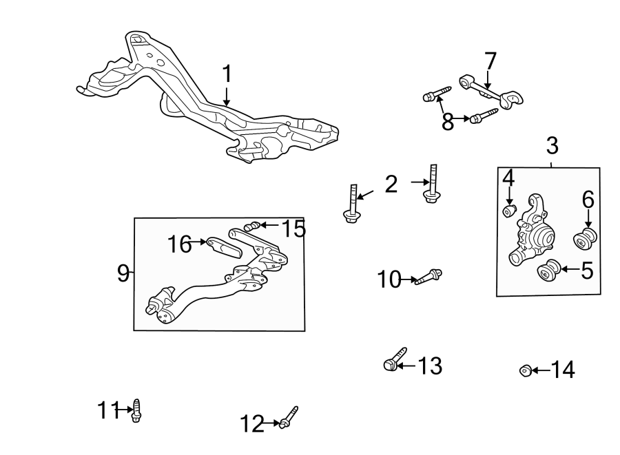 REAR SUSPENSION. SUSPENSION COMPONENTS.