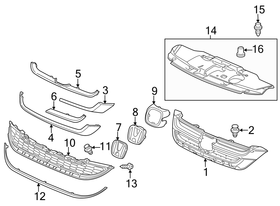 GRILLE & COMPONENTS.