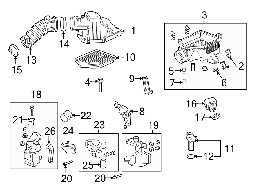 ENGINE / TRANSAXLE. AIR INTAKE.