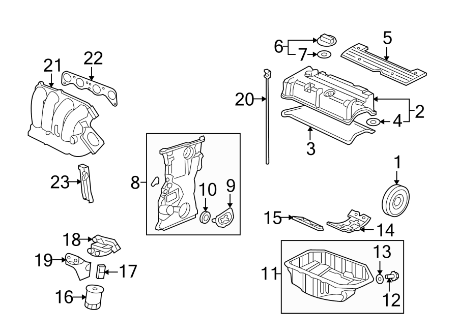 ENGINE / TRANSAXLE. ENGINE PARTS.